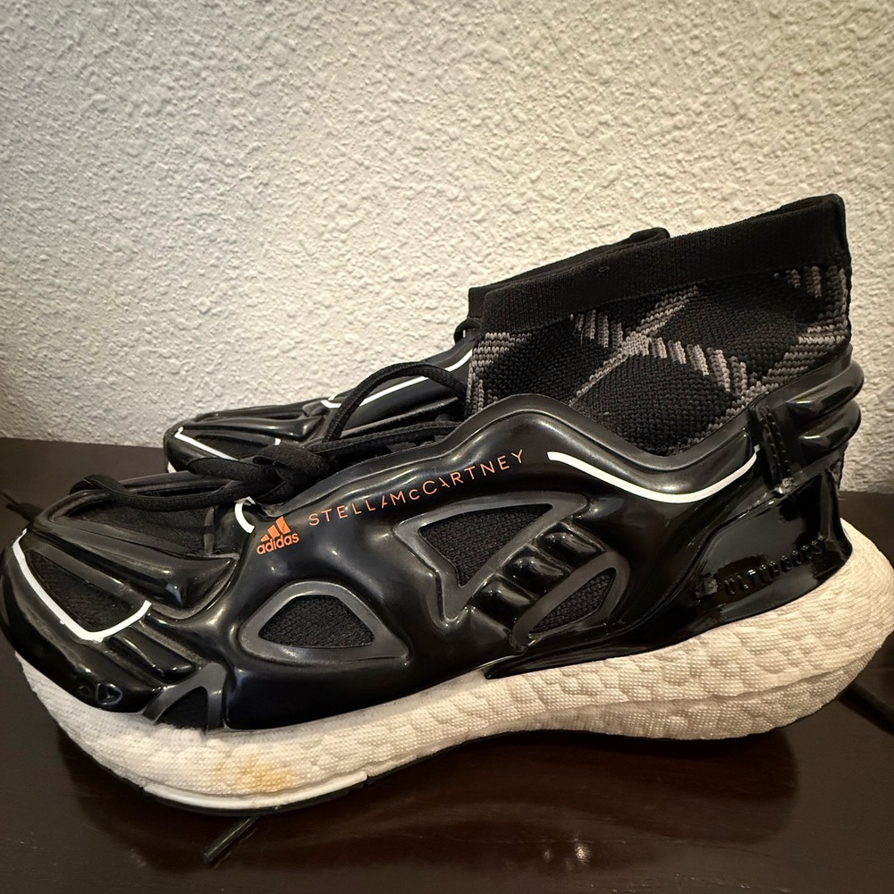 Stella McCartney adidas black ultra boost sneaker, Sock Ankle Look